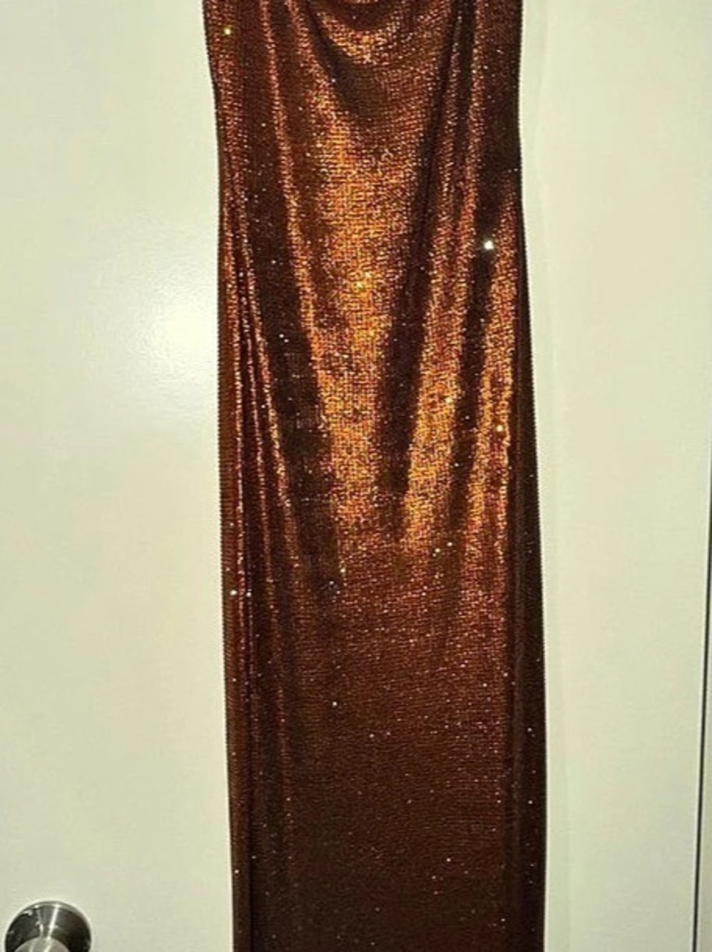AKIRA Metallic Maxi Dress